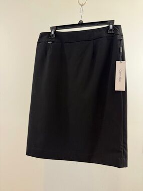 Calvin Klein Black Sleek Pencil Skirt